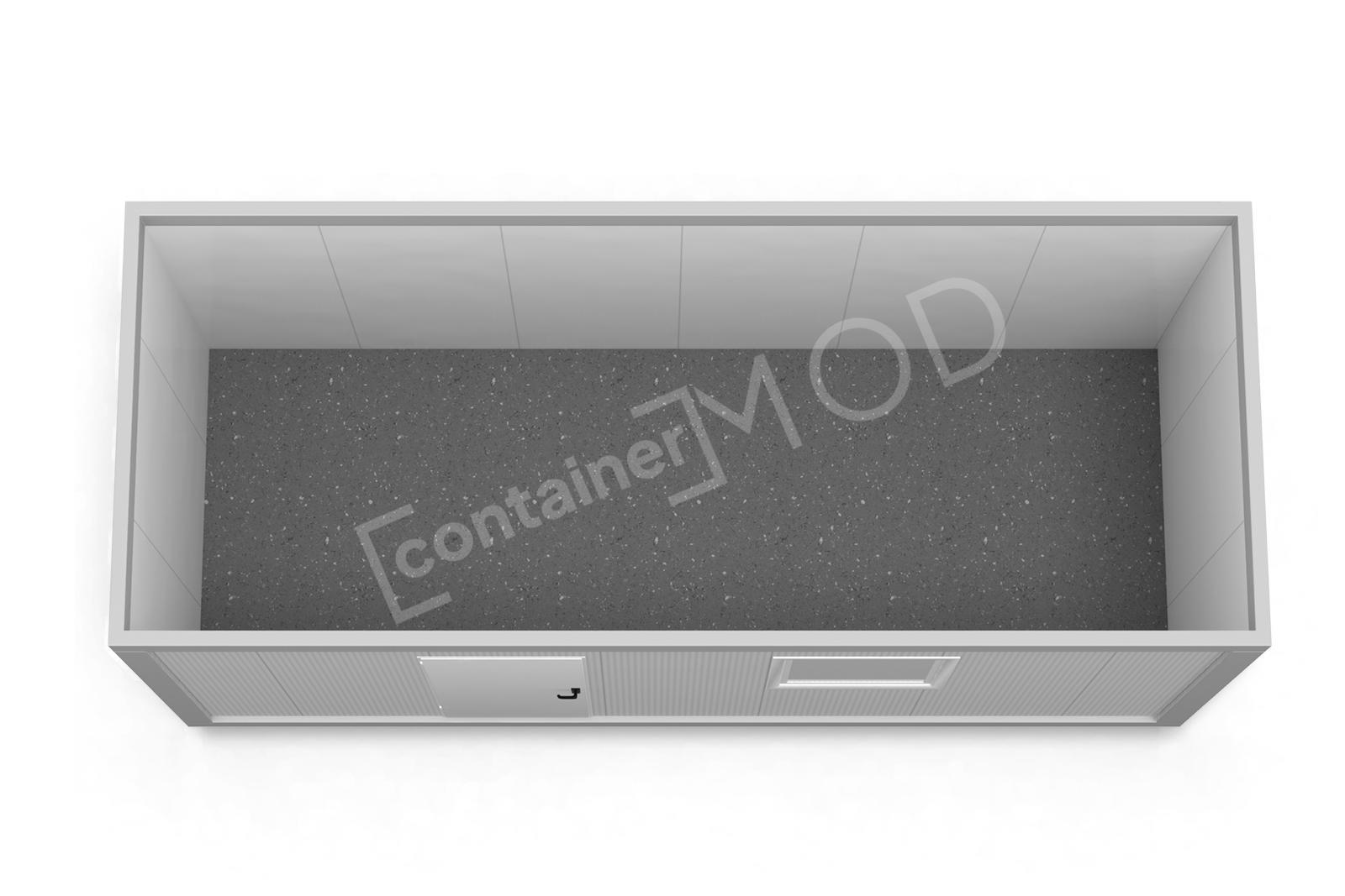 Container Birou 6m White Classic 1 Window ContainerMod