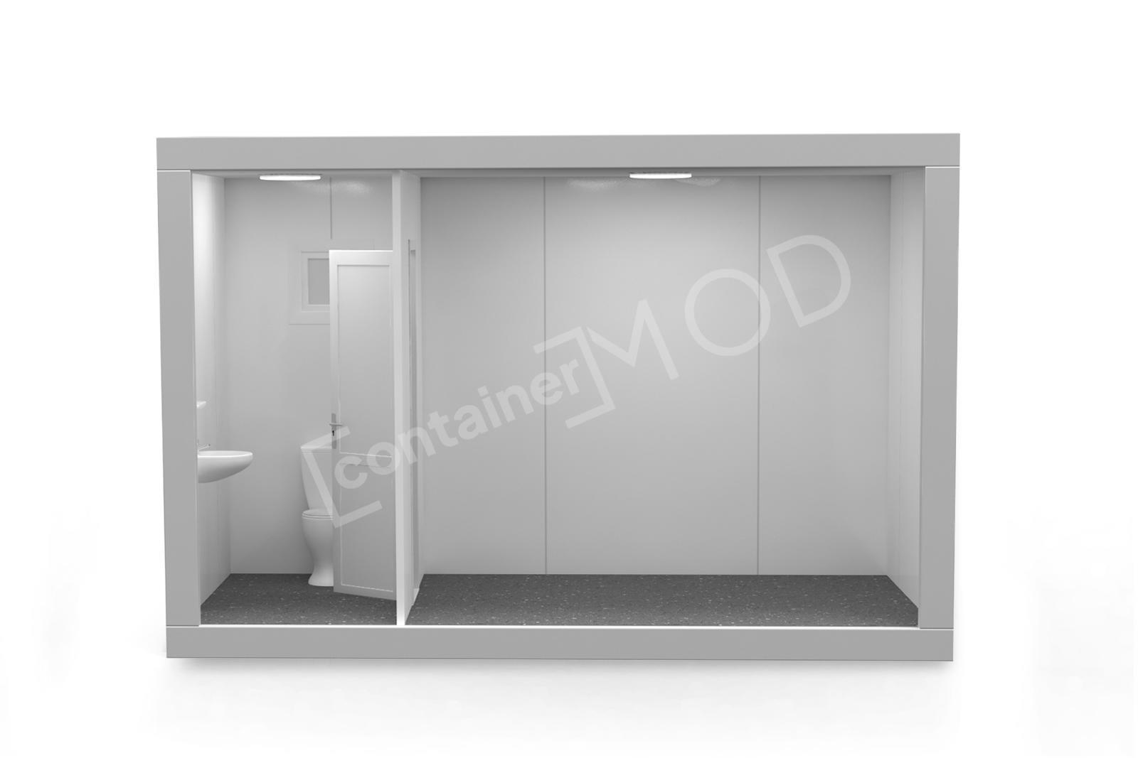 Container de Locuit 4m cu WC 2 Geamuri 