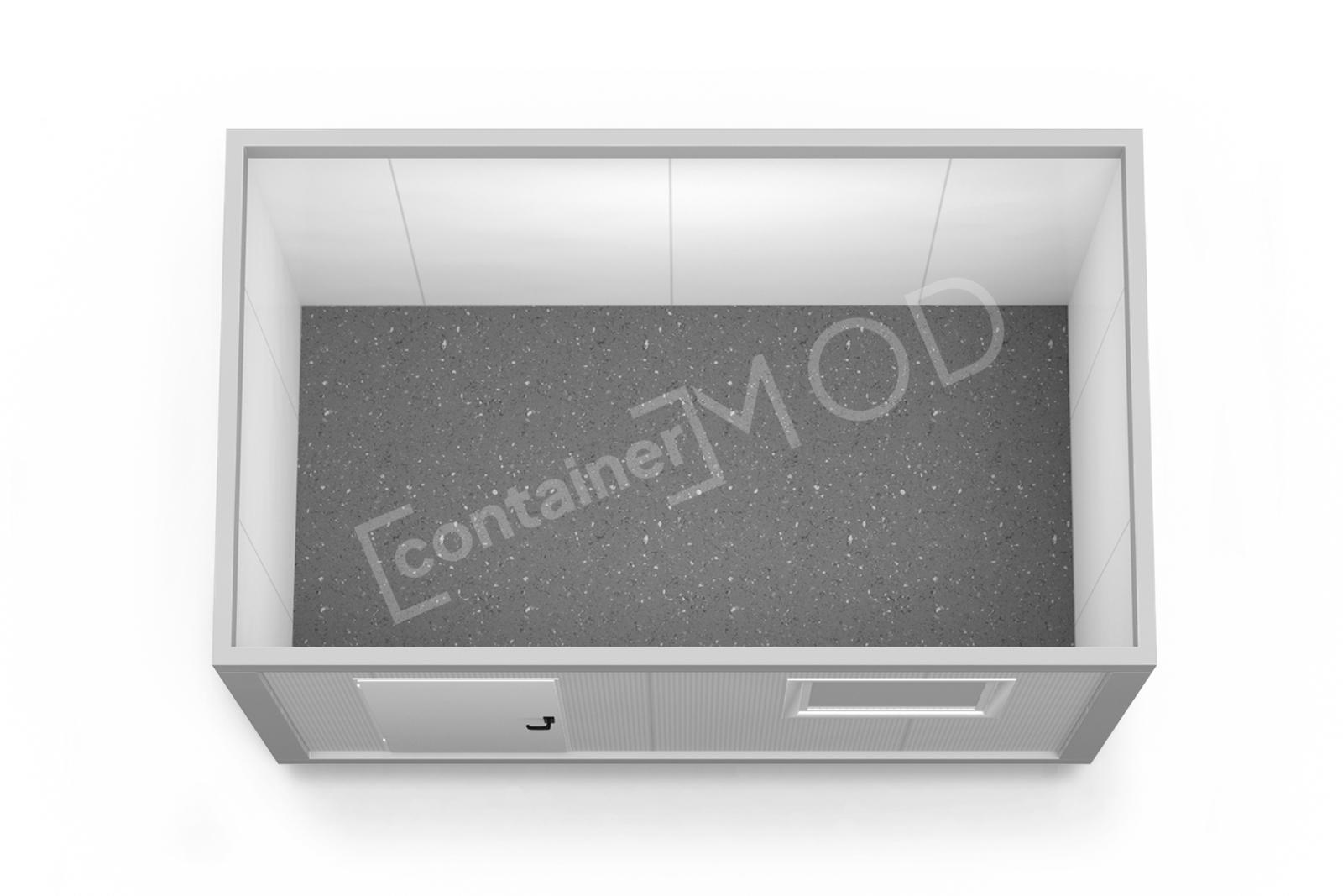 Container Santier 4m White Classic 1 Window ContainerMod